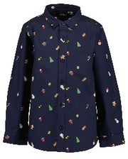 Jongens overhemd - NACHTBLAUW