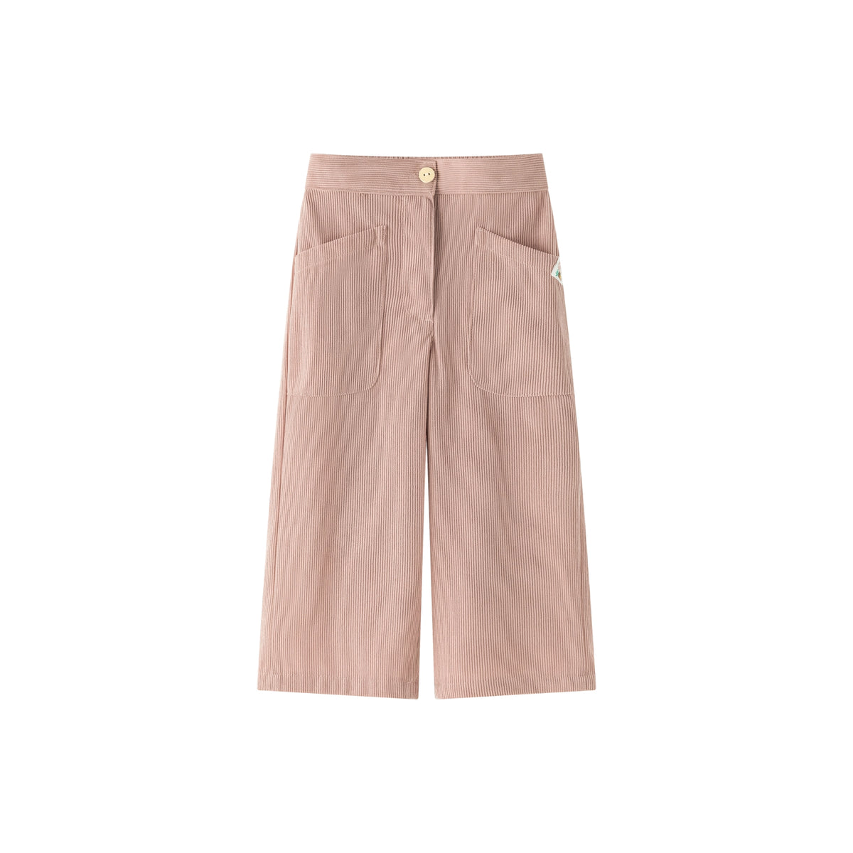 Corduroy lange broek met achterzakken voor meisjes