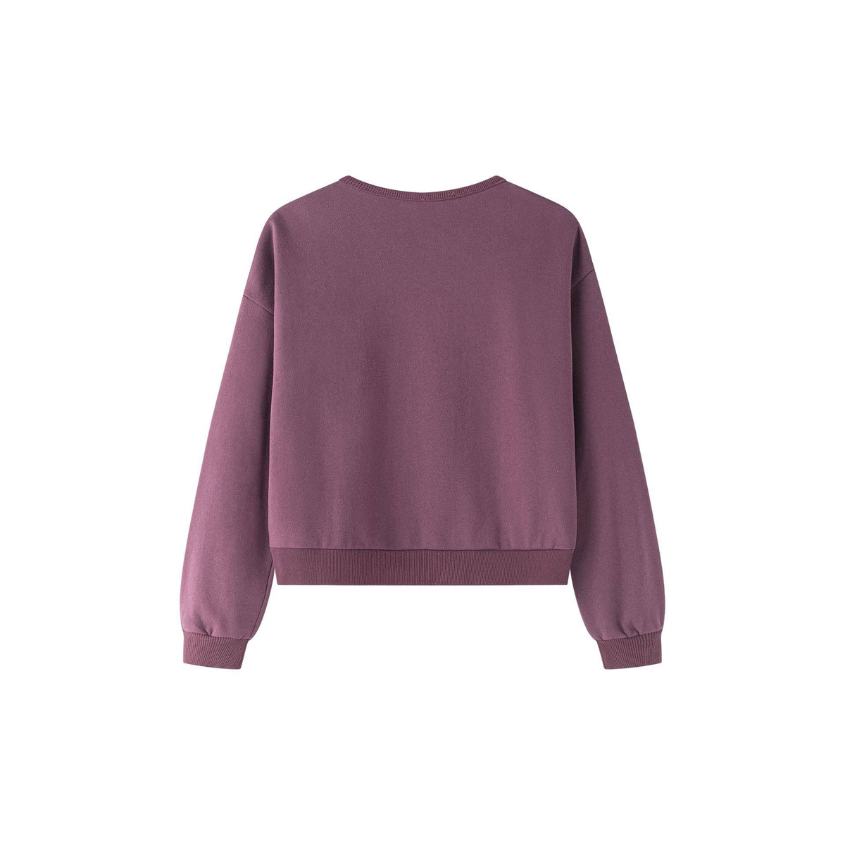 Newness Meisjes fleece sweater met tekst en strik
