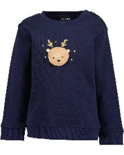 Blue Seven Peuter meisjes sweater - Nachtblauw
