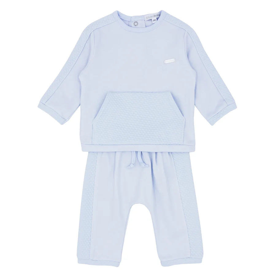 Ensemble de jogging deux pièces bleu pour bébé garçon