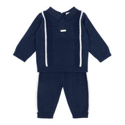 Blues Baby Boys Navy Knitted Two Piece Set