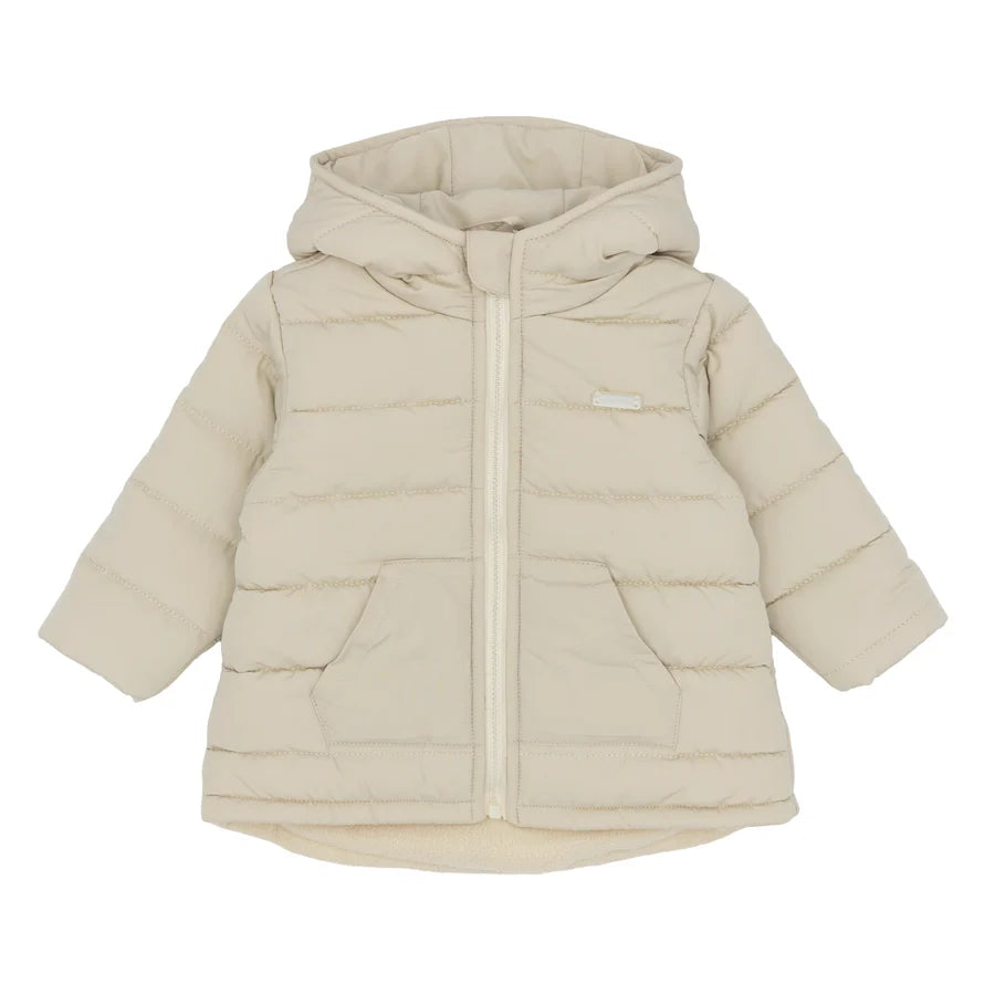 Veste matelassée à capuche beige Blues Baby Boys Karlstad
