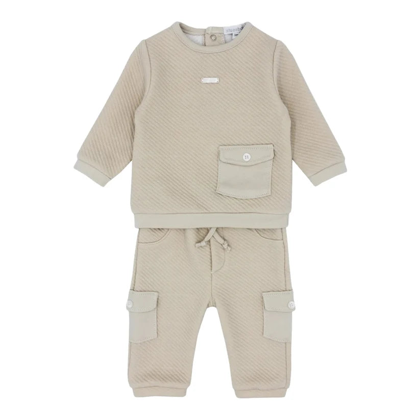 Ensemble de jogging beige 2 pièces pour bébé garçon de Blues