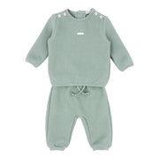 Blues Baby Boys Sage Diamond Jacquard 2 Piece Jog Set