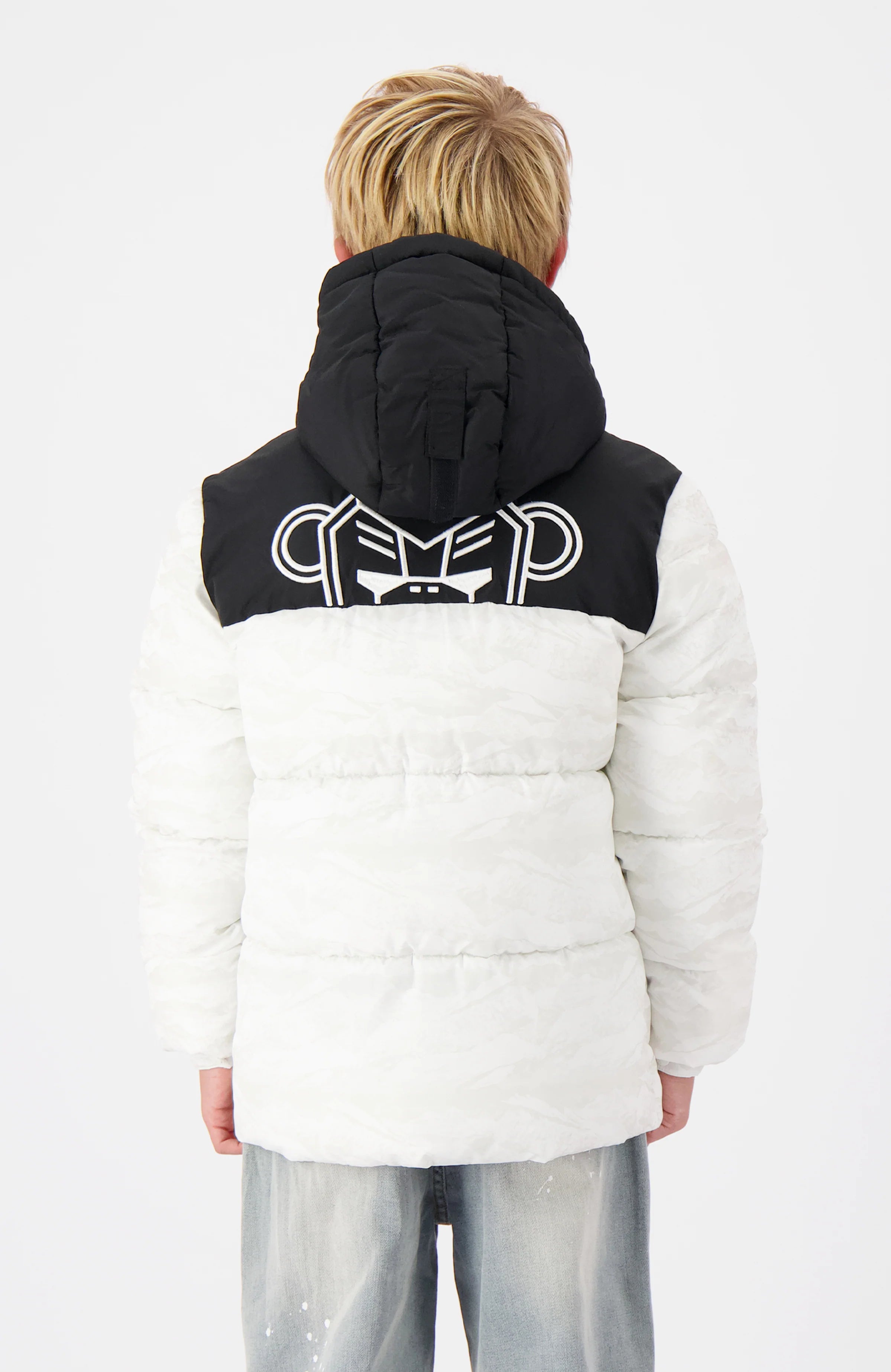 Black Bananas JR. PEEK FREEZE PUFFER JACKET  Wit