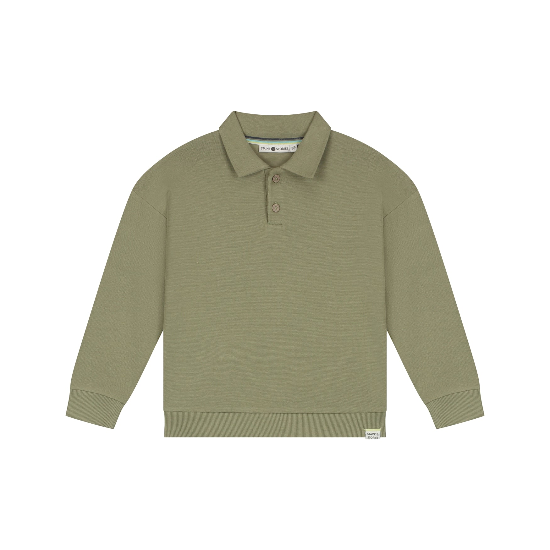 Stains & Stories Jongens polo met lange mouw