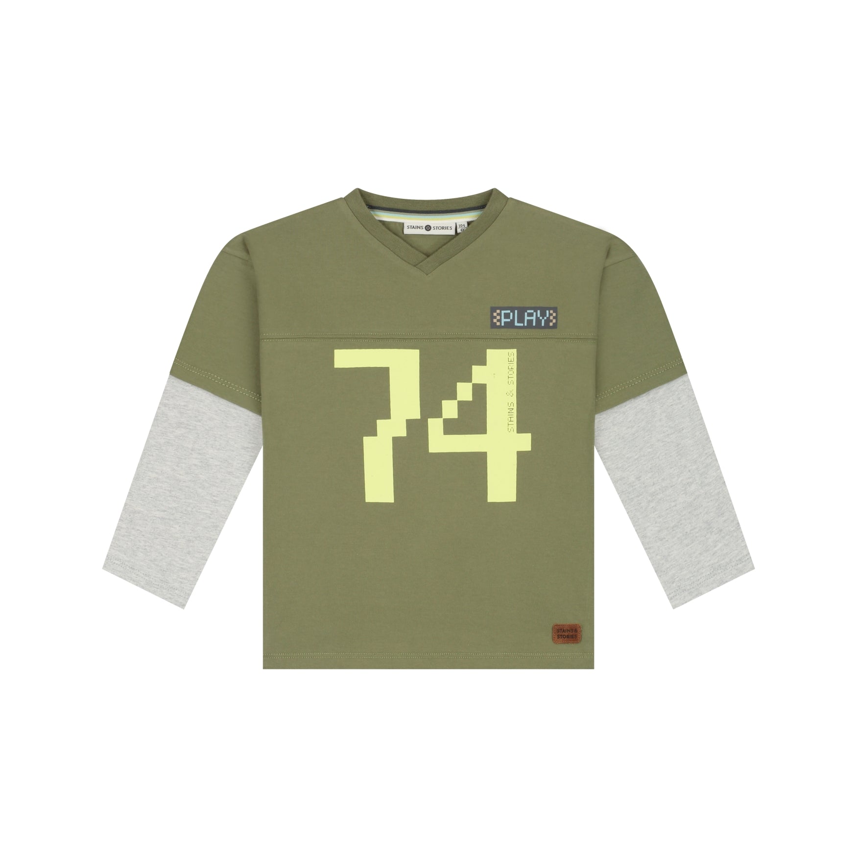 Stains & Stories Jongens T-shirt met lange mouw