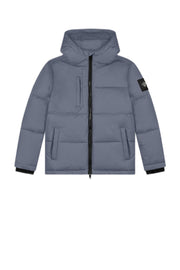 Black Bananas gewatteerde winterjas JR. SONIK PLATE JACKET grijs