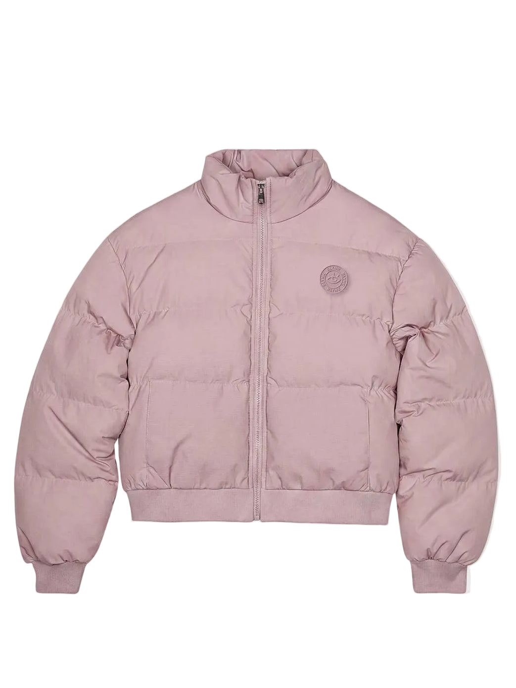 Meisjes gewatteerde jas oud roze