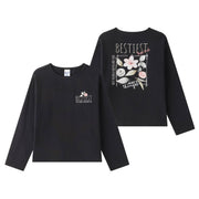 Newness T-shirt à manches longues pour fille à épaules tombantes
