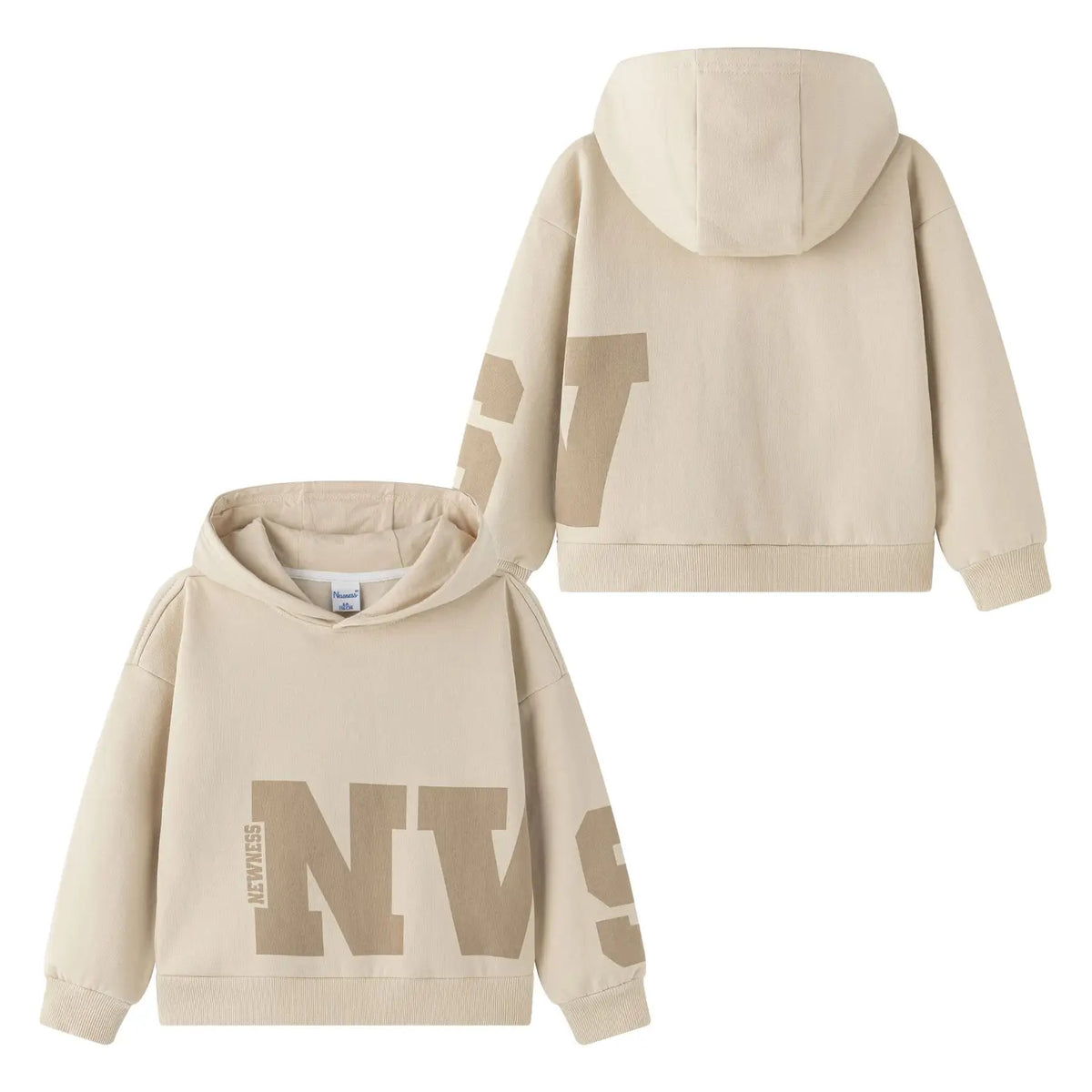 Sweat à capuche d’hiver beige pour garçons
