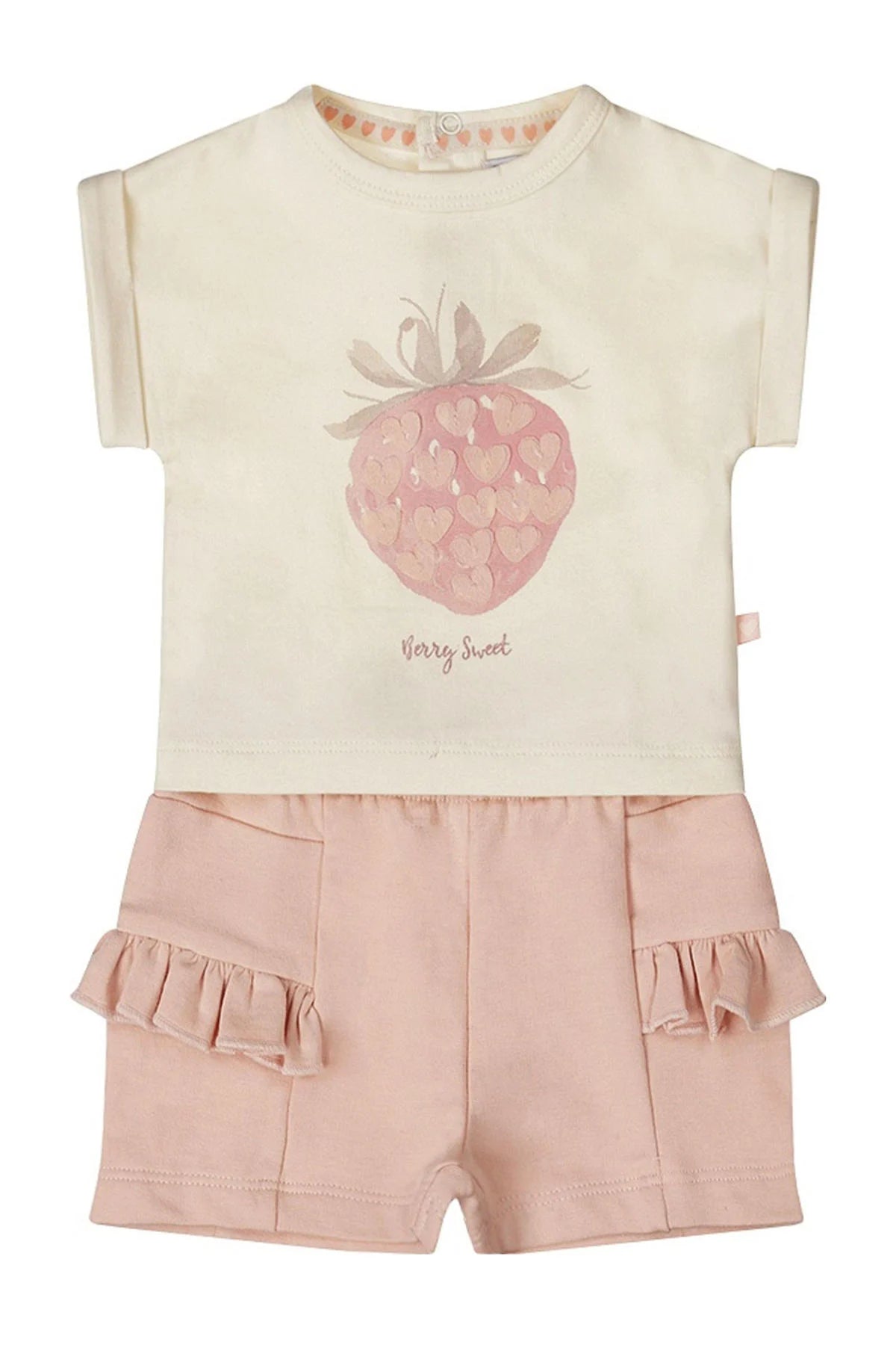 Dirkje  shirt + broek lichtroze/ecru
